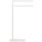 SEALSKIN TUBE PORTE-SERVIETTE À 2 BARRES AUTOPORTANTE BLANC