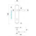 BEQUILLE LISA NOIR PLAQUE