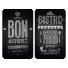 WENKO PROTEGE-PLAQUE UNIVERSEL VERRE BON APPETIT 2PCS