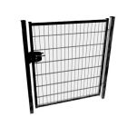 VIERKANTE POORT ZWART MET SLOT B100CMXH100CM