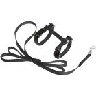 FLAMINGO ASP KITTENTUIG+LIJN ZWART 120CM 10MM