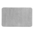 WENKO TAPIS DE BAIN MEMORY FOAM 50X80 STRIPES GRIS CLAIR