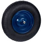 IVANA WIEL 400X8 ZWART 4PLY MET.NAALDLAGER 13CM AS