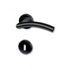 THYS DEURKLINK MAT ZWART MODEL 39 - set