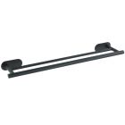 WENKO OREA DUO TURBO-LOC RVS HANDDOEKHOUDER ZWART MAT