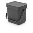 BRABANTIA SORT & GO BAC A DECHETS 3L GREY