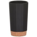 SEALSKIN CORK GOBELET À BROSSE À DENTS AUTOPORTANTE NOIR
