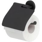 TIGER NOON TOILETROLHOUDER MET KLEP ZWART