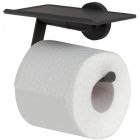 TIGER NOON PORTE-ROULEAU PAPIER TOILETTE AVEC ÉTAGÈRE NOIR