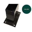 PIED NOIR POUR POTEAU RECTANGULAIRE 60X40MM