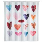 WENKO RIDEAU DE DOUCHE 180X200 LOVE POLYESTER