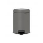 BRABANTIA NEWICON PEDAALEMMER 5L MINERAL CONCRETE GREY