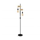 EGLO TOWNSHEND LAMPADAIRE ACIER/BOIS 1665MM