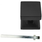 DEURKNOP TOP CARRE OP ROZAS ZWART