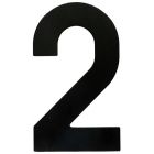 HUISNUMMERS PLAT 2 ZWART