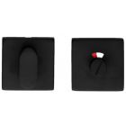 GARNITURE WC SQUARE SHAPE NOIR