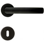 DEURKRUK OVAL C ZWART R+E - set