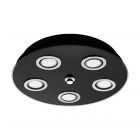 EGLO GRATTINO PLAFONNIER NOIR 35CM 5X3W