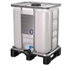 300L IBC UN CERTIFIE PALETTE PLASTIQUE - OUV. REMPLIS. Ø150MM