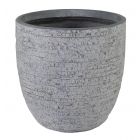 UTAH EGG POT WASHED GREY D32H31