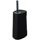 TIGER TESS PORTE-BROSSE DE TOILETTE AVEC CAPACITÉ DE RANGEMENT AUTOPORTANTE AVEC BROSSE FLEXIBLE SWOOP NOIR / ANTHRACITE