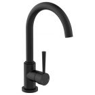 SCHUTTE CORNWALL MITIGEUR CUISINE RONDE NOIR MAT