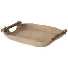 J-LINE PLATEAU CHAD PAPIER MACHE MARRON