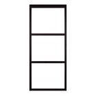 SOLID FERRO COSMOS 3 VITRAGES 88X204CM (PORTE + CADRE) DROITE