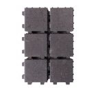 COECK PAVES PERMEABLES A L'EAU 20X20X6CM NOIR