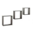 PRACTO HOME SET VAN 3 WANDREKKEN ANTRACIET EIK