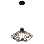 FANTASIA SHURU SUSPENSION 1XE27 NOIR+CUIVRE 40CM