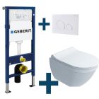 VAN MARCKE GO TOILETTE SUSPENDU PERL BLANC SET COMPLET