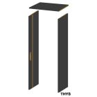 THYS DEURKASSEMENT 40CM MAT ZWART