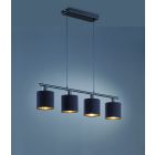 TRIO SUSPENSION TOMMY REALITY NOIR MAT 4XE14 excl
