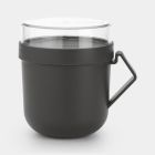BRABANTIA TASSE À SOUPE MAKE&TAKE 0.6L GRIS FONCÉ