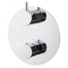 WIESBADEN CARAL THERMOSTAT ROND ENCASTRÉ 2 VOIES CHROME 292540