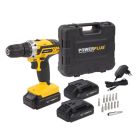 POWERPLUS POWX00501 PERCEUSE-VISSEUSE SANS FIL 20V INLC 3x BATTERIE