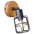 BRILLIANT GWEN SPOT MURAL 1x E14 BOIS/NOIR