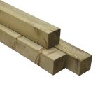 POTEAU RABOTE SAPING ROUGE 210CM 50X50MM