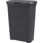 KETER STYLE PANIER À LINGE AVEC COUVERCLE 40L 447X265X615MM ANTHRACITE