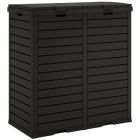 PRACTO POUBELLE EXTÉRIEURE DOUBLE 86X78X41 CM ANTHRACITE