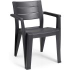 KETER JULIE CHAIR GRAPHITE 61.5X58.5X79