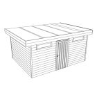 TUINHUIS MODERN 330X420CM *