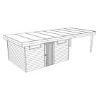 CARTRI TUINHUIS MODERN 330X420CM + LUIFEL 450CM