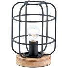 BRILLIANT GWEN LAMPE DE TABLE E27 MAX 1X40W NOIR/BOIS