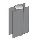 SUPPORT PLAQUE BETON 48MMX29CM GRIS