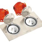 LEGRAND PRISE DOUBLE SOL 2P CARRE ALU