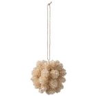 J-LINE BOULE SUSP POMME PIN PLA BEIGE S