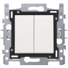 NIKO INTERRUPTEUR 2X2DIR WHITE