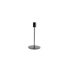 SALT&PEPPER BOUGEOIR 10XH20CM MÉTAL NOIR PILLAR